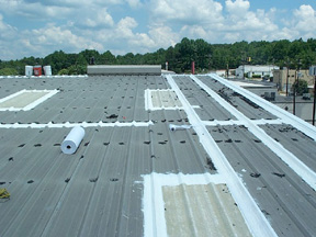 Metal Roof Before Coating
